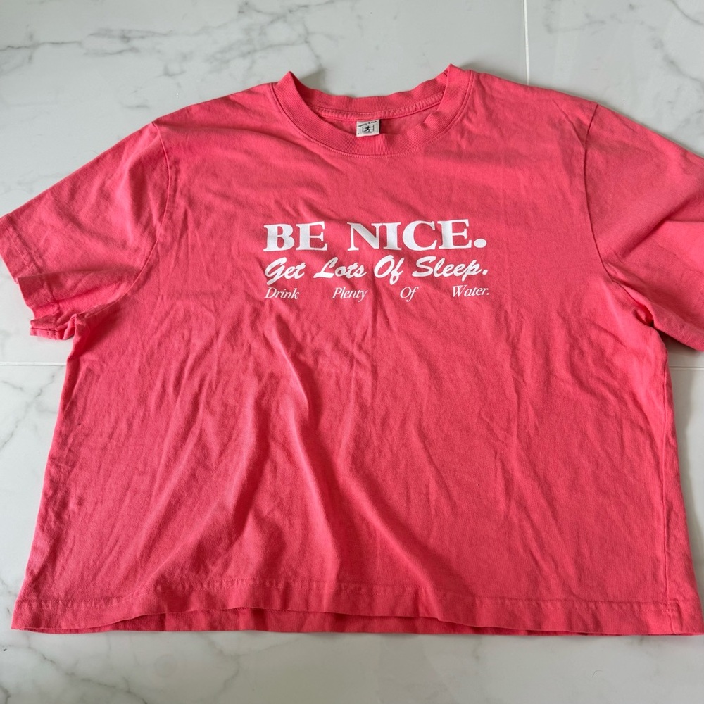 sporty & rich cropped shirt nwot